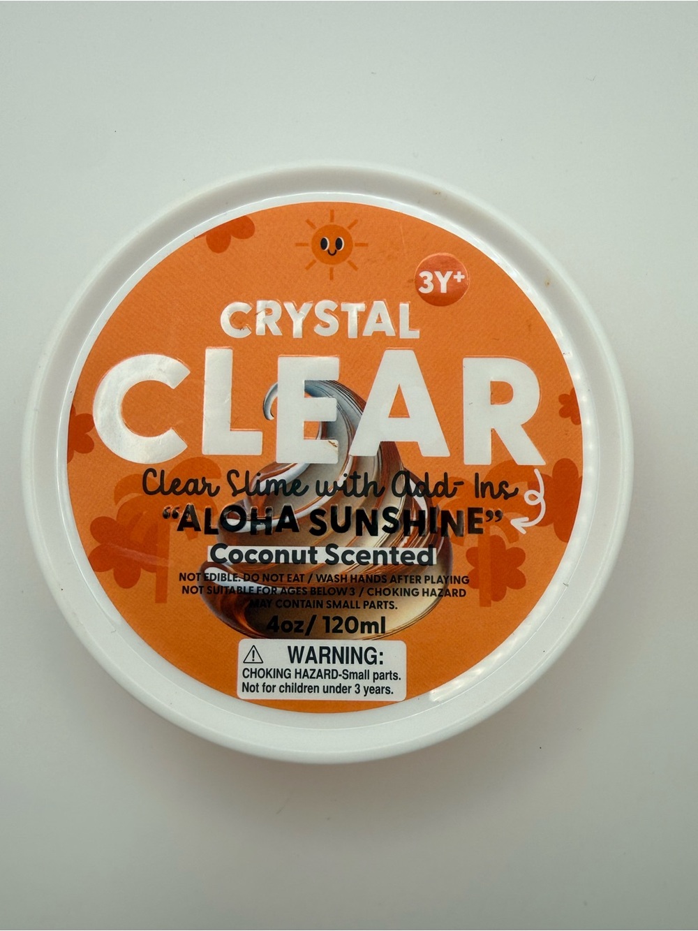 J’Adore Crystal Clear Aloha Sunshine Clear Slime with Add-Ins
